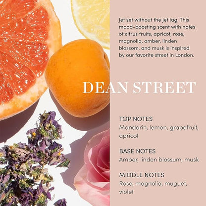 OUAI Hand Wash Full Size, Dean Street - Liquid Hand Soap with Jojoba, Avocado, & Rose Hip Oil for Replenished Skin - Gentle Exfoliating Kitchen & Bathroom Soap - (2 Pack, 16 Fl Oz Each)