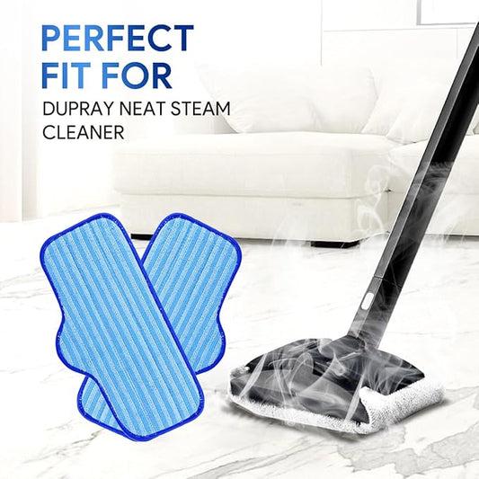 Microfiber Pads Compatible with Dupray Neat Steam Cleaner – Washable Steam Mop Pads for Floor Cleaning, Reusable Pads for Dupray Steam Cleaner Accessories, Durable Steam Cleaner Accessories 3 Pack