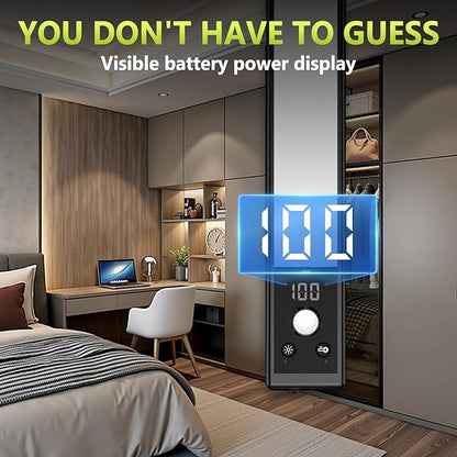 2 Pack 12" Under Cabinet Lights with Digital Display,2200mAh Rechargeable Motion Sensor Light Indoor,3 Color Temperatures, Magnetic Dimmable Closet Lights, Under Counter Light for Kitchen
