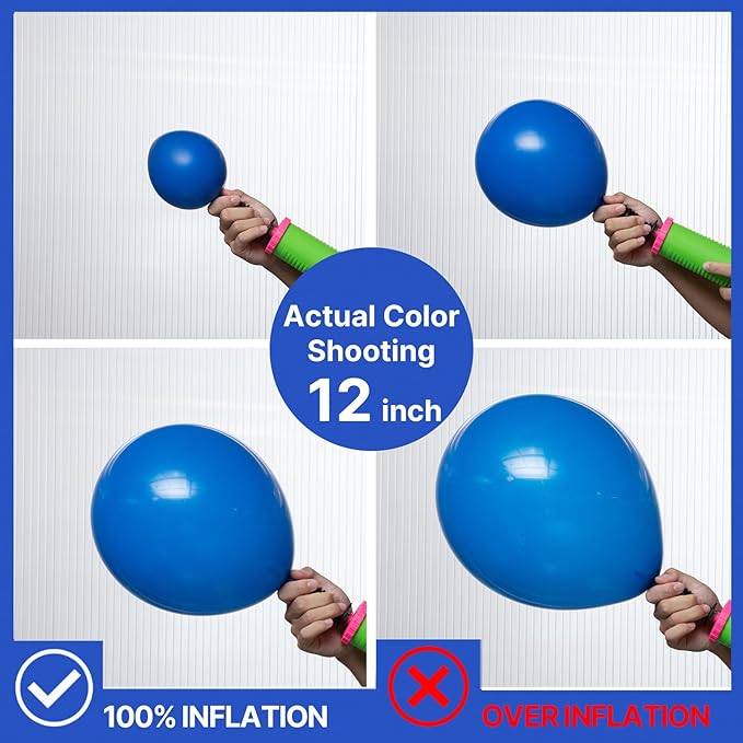 PartyWoo Royal Blue Balloons 50 pcs 12 Inch Matte Latex Helium Balloons for Graduation Baby Shower 4th of July Independence Day Gender Reveal Under the Sea New Born Birthday Party Decorations Blue-Y5