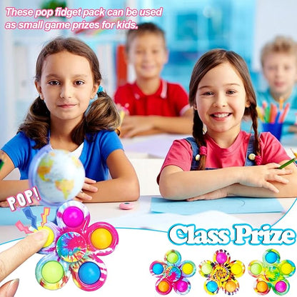 30 Fidget Spinners Toys, Party Favors Gifts for Kid,Pop Fidget Spinner Pack Bulk, Little Sensory Fidget Toys Pack, Classroom Prizes for Girls Boys Students (30 Fidget Spinners)