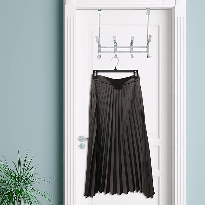 Sharpty Pant & Skirt Hangers - Closet Hangers for Shorts, Shirts, Jeans, Dresses, Slacks, Coats, Clothes, Clothing, Garments & More - Durable, Space Saving & Non-Slip, Black - 25 Pack