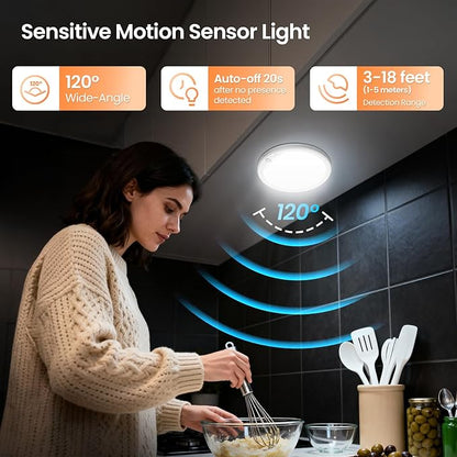 Motion Sensor Light Indoor With Remote Hanging Chain 3 Color Led Lights Magnetic Mount Under Cabinet Lighting USB Rechargeable Metal Chain Night Lamps Battery Operated Wall Light For Camping, Closet