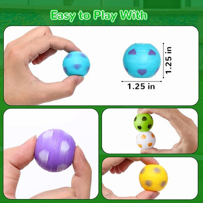 SCIONE 36 PCS Mini Fidget Spinners Soccer Ball Toys for Kids, Soccer Party Favors Goodie Bag Stuffers, Rotatable Soccer Finger Stress Balls for Classroom Prizes