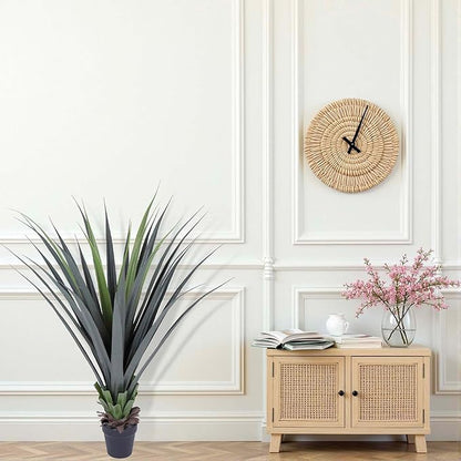 44inch Artificial Agave Plant Potted Plants Fake Agave Plant for Home Office Garden Indoor Outdoor Decoration (1PACK)