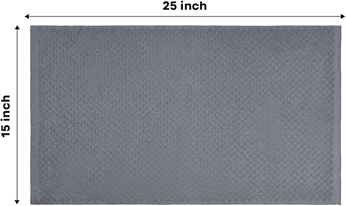 Artoid Mode Ring Spun Cotton Grey Kitchen Dish Towels, 15x25 Inch Ultra Soft Absorbent Quick Drying Household Cleaning Tea Towels Bar Towels Set of 4