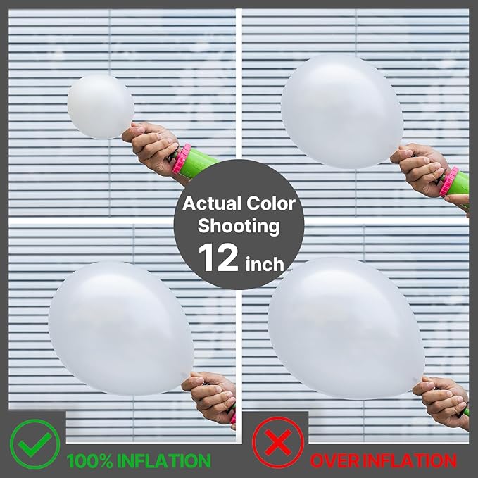 PartyWoo White Balloons, 50 pcs 12 Inch Pearl White Balloons, White Latex Balloons for Balloon Garland or Balloon Arch as Party Decorations, Birthday Decorations, Baby Shower Decorations, White-Z30
