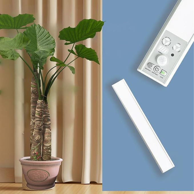 ciciglow Under Cabinet Lighting, Rechargeable Motion Sensor Light, Indoor Lighting, 3 Color Temperature Dimmable, Wireless Closet Lamp for Kitchen, Stair, Pantry