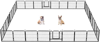 FXW Instant Unleashed Dog Playpen, Portable Pet Fence for Outdoor, RV Trips, and Camping, 24inch, 32 Panels for Puppy and Small Dogs│Patented