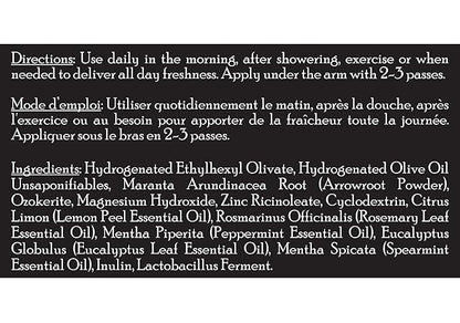 Brickell Men's Products Natural Deodorant For Men, Natural and Organic, Aluminum, Alcohol, and Baking Soda Free, 2.65 Ounce, Fresh Mint