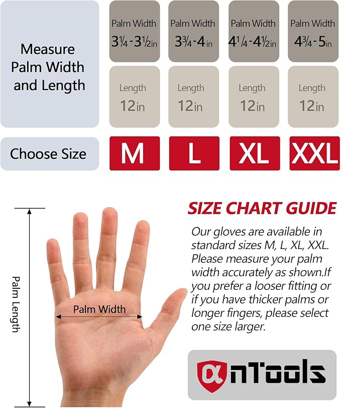 Neoprene and Rubber Blend Heavy-Duty Chemical Gloves, Protective industrial gloves for Resist Acid, Alkali, Hazmat, cleaning, dishwashing, Large