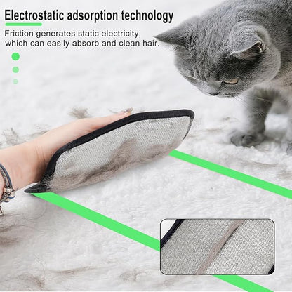 Pet Hair Removal Glove, Magic Brush Pet Hair, Cat Comb, Washable Reusable Dogs Cats Hair Gloves for Furniture, Bed, Sheets, Couch, Clothes, Carpet, Car Seat, Pet Grooming, Curtain (1PCS)