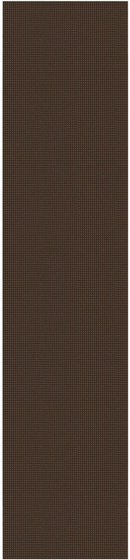 EARTHALL Woven Runner Rug 2.6x12 Ft Washable Runners for Hallways Extra Long Cotton Non Slip Rubber Backed Kitchen Runner Braided Indoor Floor Carpet for Entryway, Hall, Kitchen, Brown