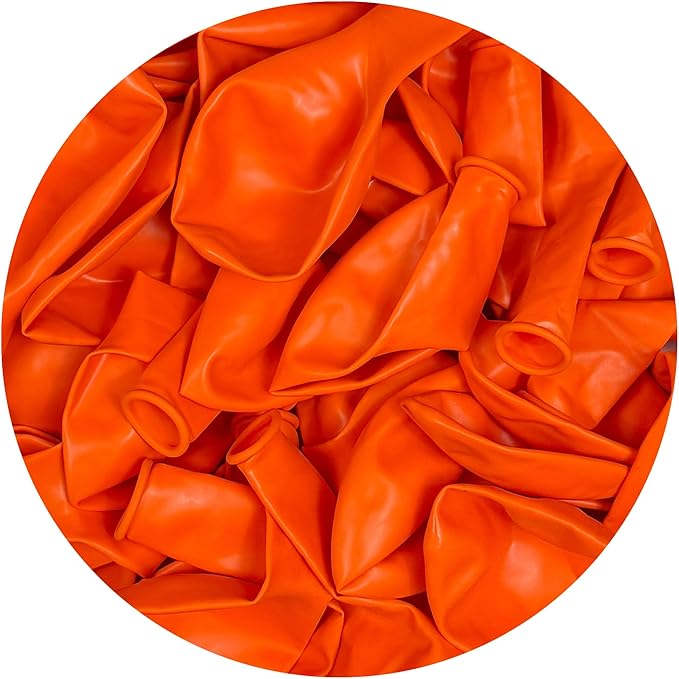 Orange Balloons 50 Pack, 12 Inch Orange Latex Balloons For Birthdays, Halloween, Weddings, Baby Showers, Holidays