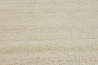 Unique Loom Solid Shag Collection Area Rug (7' 10" Square, Pure Ivory)