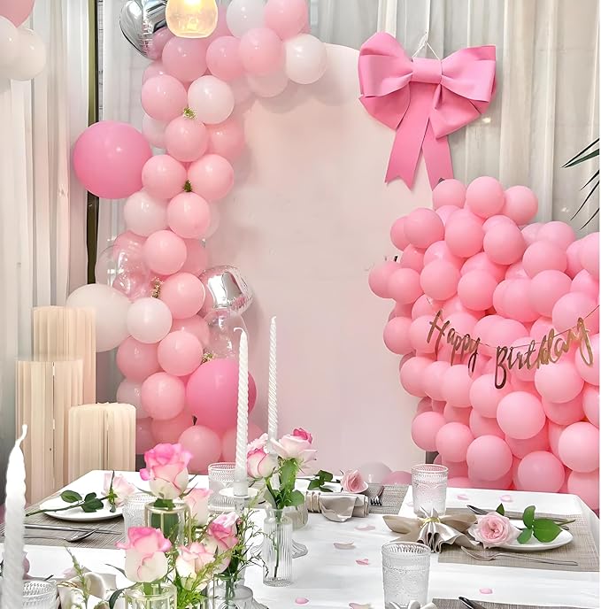 Pink Balloons 12 Inch 100 Pack Light Pink Latex Party Balloons Pastel Pink Helium Balloons Wedding Princess Birthday Bride Baby Shower Party Decorations