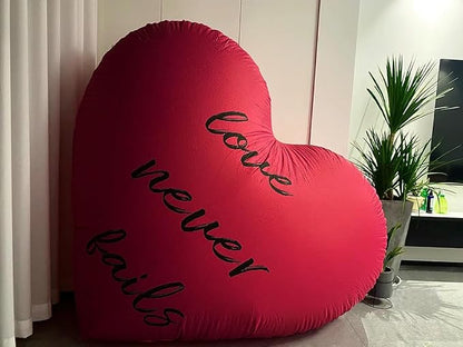 63inc Big Heart Balloons,Huge Jumbo Heart Balloon for Mother's Day Wedding Engagement Anniversary Valentines Day Party Décor