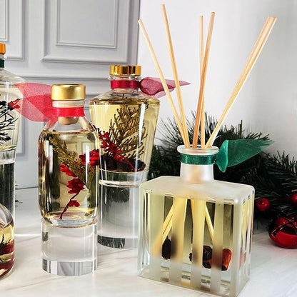 LOVSPA Reed Diffuser Set, Palo Santo Scented Oil Diffuser with Sticks, Home Fragrance Accessories for Bathroom Shelf Decor, Aroma Diffusers for Home or Office Fall Decor, USA Made