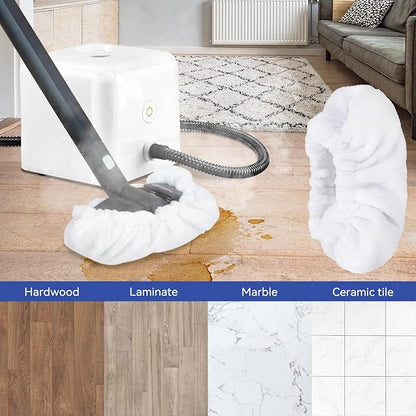 Steam Mop Pads Fit for Dupray Neat Steam Cleaner - Large Bonnets (Rectangle) Neat Washable and Reusable Microfiber Pads - Accessories for Neat Steam Cleaner (8 Pack)