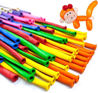 Light Blue Long Balloons Premium 260 Twisting Balloons Animals Magic for Birthday Kids Wedding Party Supply 100pcs