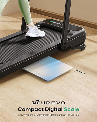 UREVO Smart Scale for Body Weight & BMI Tracking Sync with App, Digital Bathroom Scale with LED Display, Highly Accurate Weight Scale, 400 lb/180 kg, lb/kg Units, Batteries Included, Blue