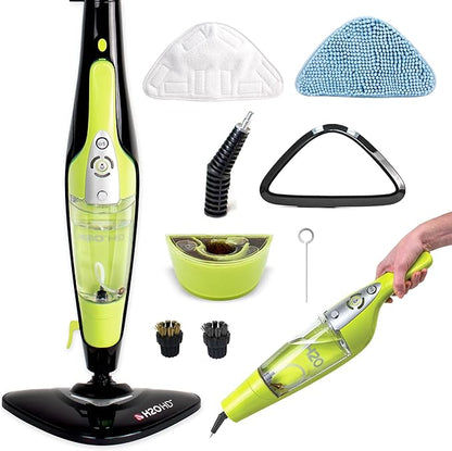 H2O HD 3-in-1 Steam Mop and Handheld Steam Cleaner For Floor Cleaning, Hardwood Floors, Grout Cleaner, Upholstery Cleaner, Tiles and Carpets