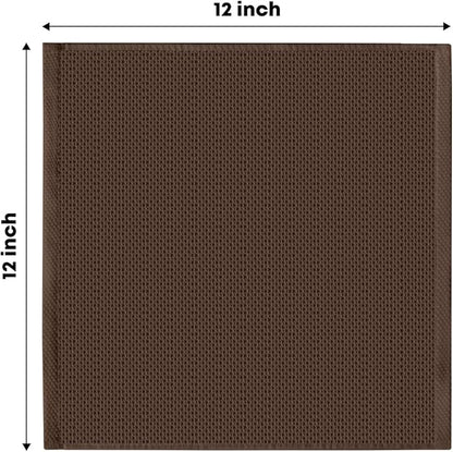 Artoid Mode 100% Cotton Dark Coffee Waffle Weave Kitchen Dish Cloths, 12x12 Inch Ultra Soft Absorbent Quick Drying Kitchen Dish Towels Set of 6