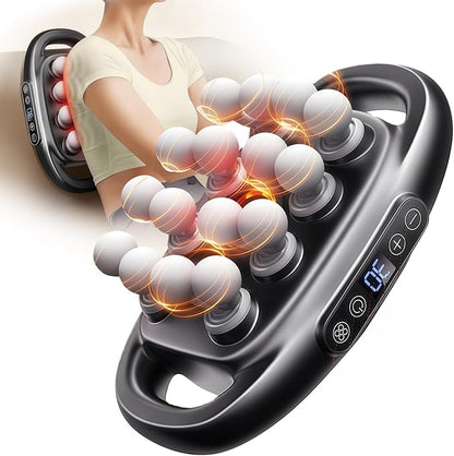 16-Drive Massage Gun Deep Tissue Muscle Massager with 3 Modes & 30 Intensities, Portable Quiet Percussion Massager for Legs, Waist, Back, Neck, Buttocks Muscle Pain Relief