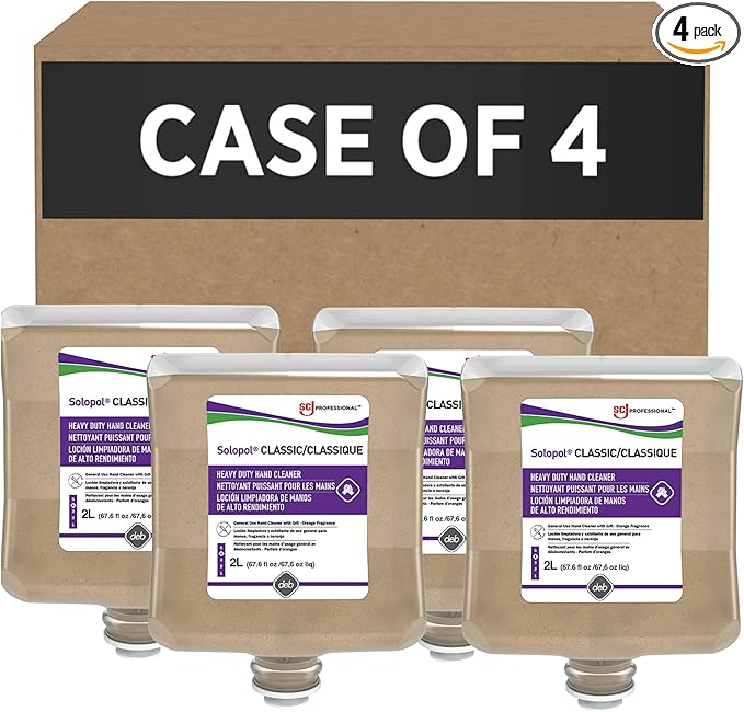SOLOPOL CLASSIC HEAVY DUTY HAND CLEANSER 2 LITER, 4 COUNT