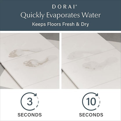 Dorai Home Stone Bath Mat for Bathroom – Large, Quick-Drying, Non-Slip Surface, Customizable Design, 22.3" L x 31.6" W x 0.6" H, Sandstone