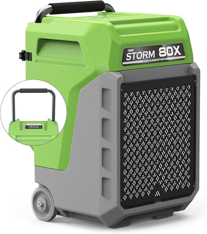 ALORAIR 170 Pints LGR Commercial Dehumidifier with Pump & Drain Hose, Fit for 2,100 Sq.Ft, Portable Industrial Dehumidifiers with Wheels for Water Damage Restore, Basement, Garage, 5 Years Warranty