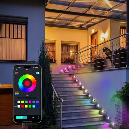 Permanent Outdoor Lights, 100ft RGB with App Controlled Remote, DIY Scene Mode IP67 Waterproof LED, Music Synchronized Outdoor Lights for Houses