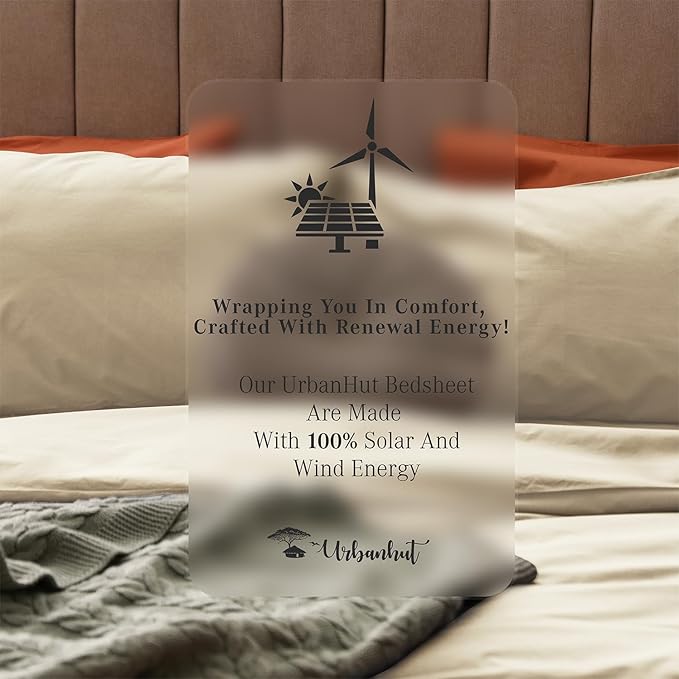URBANHUT 800 Thread Count Egyptian Cotton Damask Striped California King Size Sheets Set (4 Pc) - Ultra Soft, Sateen Weave Cal King Size Bed Sheets, Luxury Hotel Sheets with 16" Deep Pocket - Ivory