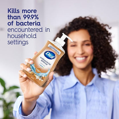 Dial Antibacterial Defense Liquid Hand Soap + Aloe, Sandalwood & Vanilla Scent, 11 Fl Oz (Pack of 12), Dermatologist-Tested Hand Wash, Gentle Formula