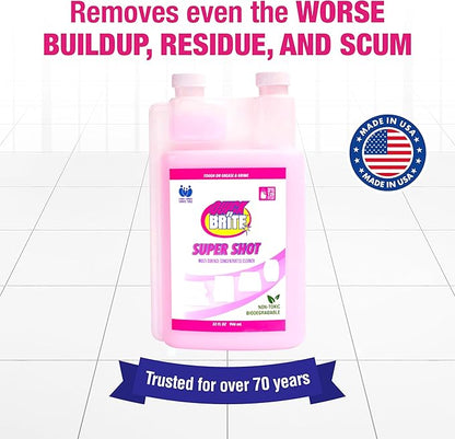 Quick N Brite Super Shot Liquid Cleaner, True All Purpose Cleaner, Concentrated, 32 oz