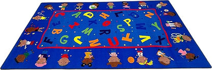Friends Together Friendship Classroom Rug, 7'6" x 12' Rectangle, Educational Classroom Rug, Kids Learning Play Mat | Area Rug for Bedroom or Playroom