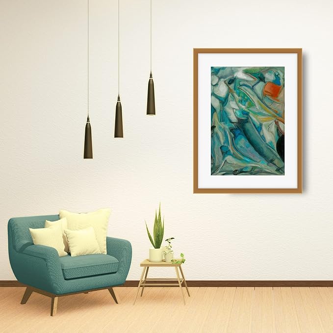 ATENSHI ART Influence by Mario Angel, Abstract Art Poster, Wall Decor, Neutral, Modern, Large Wall Art, Unframed Artwork Decoration, Wall Decor Living Room, Premium Matte Photo Paper (Matte Photo