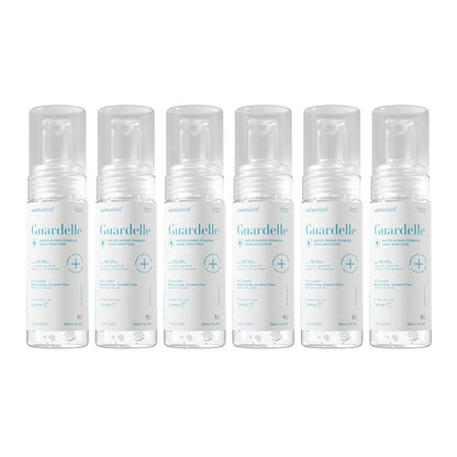 Well Before Guardelle, Alcohol-Free Foaming Hand Sanitizer - 97% Water, Non-Sticky Micro-Foam, 1.75 fl oz (Pack of 6)