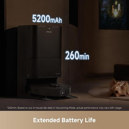 DREAME L40s Ultra CE Robot Vacuum and Mop with Auto-Empty, Mop Self-Cleaning, 13,000Pa Suction, Mop Raising, Ultrasonic Carpet Sensing, Ideal for Pet Hair, Carpet and Hard Floors, Easy Maintenance