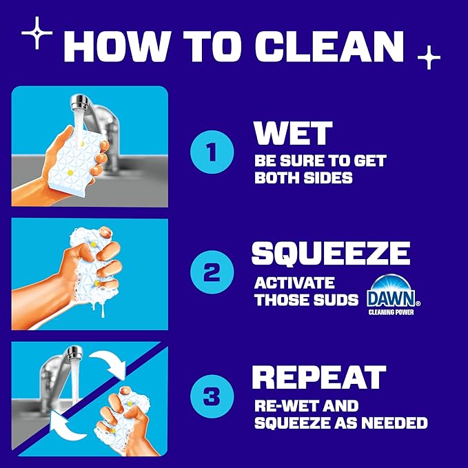 Mr. Clean Magic Eraser Sponge, Bathroom Cleaner, Soap Scum Shower & Tub Cleaner, 2 in 1 Bath, 5ct