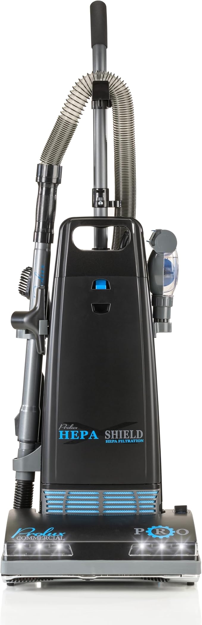 Prolux 8000 Commercial Upright Vacuum with On Board Tools, Bagged Vacuum Cleaner, Commercial Vacuum, HEPA Filter, Floor Selector Switch, 12-Amp Amtek Motor, 107 CFM Suction Power