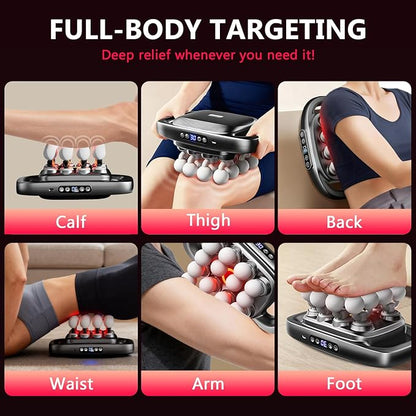 16 Head Massage Gun Set, Body Massage for Back, Shoulders, Neck, Legs, Foot, Massage Gun deep Tissue, Percussion Massager with 3 Modes & 30 Intensities Body Muscle Pain Relief