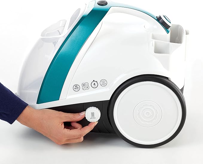 POLTI Vaporetto Smart 100 Steam Cleaner with Unlimited Steam Technology, Sanitize Floors, Carpets and Surfaces Adjustable High Power Steam Pressure Up to 58 PSI with 10 Accessories 1 Year Warranty