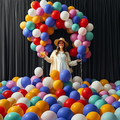 300 Pcs 12 Inch Balloons 15 Kinds Colors Latex Colorful Party Balloon Bulk for Various Party Events Decorations