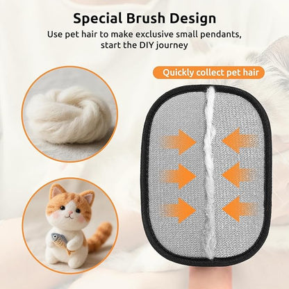 SAWMONG Pet Hair Removal Glove, 2Pcs Cat & Dog Reusable Pet Hair Remover Gloves 2025 New Upgrade, Grooming Pet Hair Remover Tool