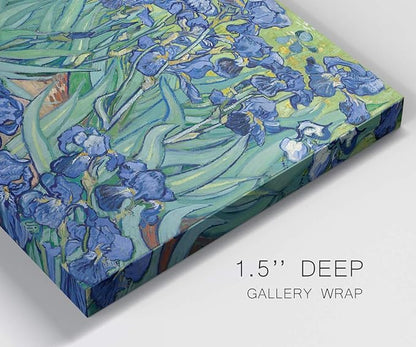 Wexford Home Home Decor Landscape Canvas Wall Art Abstract Floral Painting Modern Pictures Artwork Decoration for Living Room Kitchen Bathroom Office, Ready to Hang, iries, 32x48
