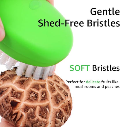 Premium Veggie Brush The Scrubber for Potato Eyes,a Potato Scrubber Suitable for Root Vegetables & Delicate Fruits,a Dual-use Fruit and Vegetable Brush, Your Kitchen Essential