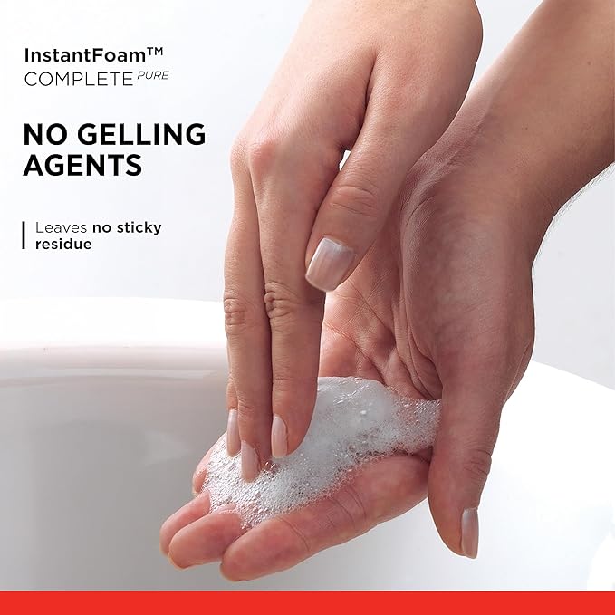 SC Johnson Professional InstantFOAM Complete PURE Foaming Hand Sanitizer, 400mL Pump, 6 Pack, for Professional Use Only