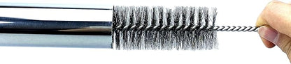 Pipe Cleaning Brush Set Stainless Steel Bristles, 8 Piece Variety Pack for Auto Parts, Bottles, Tubes, Etc.