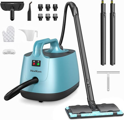 Handheld Steam Cleaner Floor, 293°F 58 PSI Powerful Multipurpose Steam Mop for Home Use, 50Oz Capacity, Heavy Duty Steamer for Carpets, Handheld Steamers, Floors, Cars, Tiles, Crack Cleaning, Titanium
